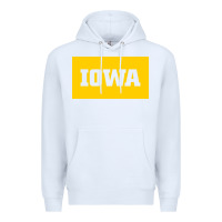 White University of Iowa, UIowa, Iowa, apparel Premium Hoodie - linhVisuals