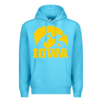Ocean Blue university of iowa athletics teams gear Premium Hoodie - linhVisuals