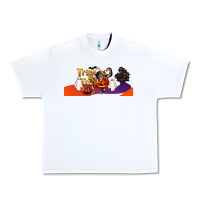 White Trick Or Treat Baby Chimpanzee Urban Heavy Tee - LillyAllenDesigns