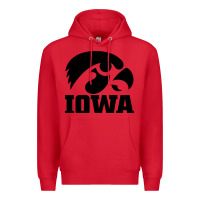 Red university of iowa athletics teams gear Premium Hoodie - linhVisuals