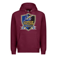 Burgundy lehman college lightning Premium Hoodie - linhVisuals