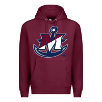 Burgundy suny maritime college Premium Hoodie - linhVisuals