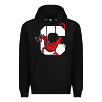 Black suny cortland red dragons Premium Hoodie - linhVisuals