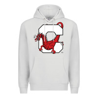 Dove Grey suny cortland red dragons Premium Hoodie - linhVisuals