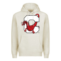 Oatmeal Heather suny cortland red dragons Premium Hoodie - linhVisuals