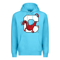 Ocean Blue suny cortland red dragons Premium Hoodie - linhVisuals