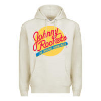 Oatmeal Heather johnny rockets Premium Hoodie - linhVisuals