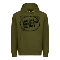 Army Green old spaghetti factory Premium Hoodie - linhVisuals