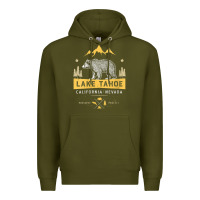 Army Green womens lake tahoe national park california nevada vintage bear men v n Premium Hoodie - linhVisuals