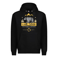 Black womens lake tahoe national park california nevada vintage bear men v n Premium Hoodie - linhVisuals