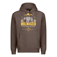 Coffee womens lake tahoe national park california nevada vintage bear men v n Premium Hoodie - linhVisuals