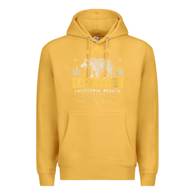 Womens Lake Tahoe National Park California Nevada Vintage Bear Men V N Premium Hoodie by linhVisuals | Teevron