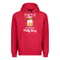 Cardinal cigar smoking tshirt smoking whiskey drinking dad tee gift Premium Hoodie - linhVisuals