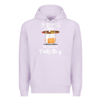 Lilac cigar smoking tshirt smoking whiskey drinking dad tee gift Premium Hoodie - linhVisuals