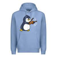 Colony Blue penguin playing violin animal Premium Hoodie - linhVisuals