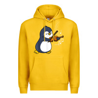 Lemon penguin playing violin animal Premium Hoodie - linhVisuals