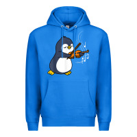 True Royal penguin playing violin animal Premium Hoodie - linhVisuals