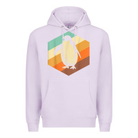 Lilac penguin retro vintage style penguin Premium Hoodie - linhVisuals
