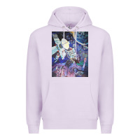 Lilac spaceship earth mural Premium Hoodie - linhVisuals