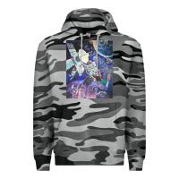 Slate Camo spaceship earth mural Premium Hoodie - linhVisuals