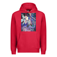 Cardinal spaceship earth mural Premium Hoodie - linhVisuals