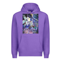Purple spaceship earth mural Premium Hoodie - linhVisuals