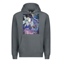 Rock spaceship earth mural Premium Hoodie - linhVisuals