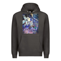 Smoke spaceship earth mural Premium Hoodie - linhVisuals