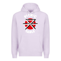 Lilac picnic table parody Premium Hoodie - linhVisuals