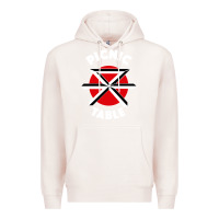 Pale Pink picnic table parody Premium Hoodie - linhVisuals