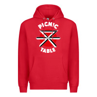 Red picnic table parody Premium Hoodie - linhVisuals