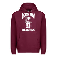 Burgundy death row records Premium Hoodie - linhVisuals
