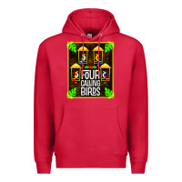 Cardinal four calling birds Premium Hoodie - linhVisuals