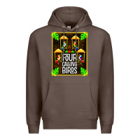Coffee four calling birds Premium Hoodie - linhVisuals