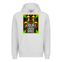 Dove Grey four calling birds Premium Hoodie - linhVisuals