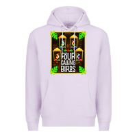 Lilac four calling birds Premium Hoodie - linhVisuals