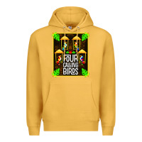 Mustard four calling birds Premium Hoodie - linhVisuals