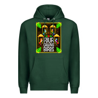 Sports Green four calling birds Premium Hoodie - linhVisuals