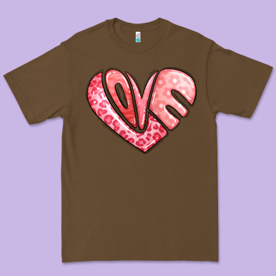 Heart Shaped Love Valentine's Day Premium Tee Designed By Lillyallendesigns