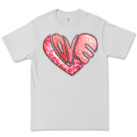 Dove Grey heart shaped love valentine's day Premium Tee - LillyAllenDesigns