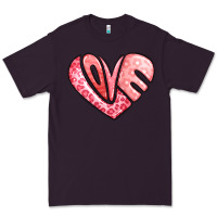 Plum heart shaped love valentine's day Premium Tee - LillyAllenDesigns