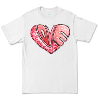 White heart shaped love valentine's day Premium Tee - LillyAllenDesigns