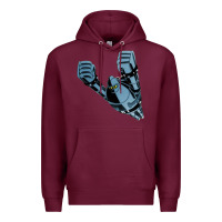 Burgundy gigantor tetsujin Premium Hoodie - linhVisuals