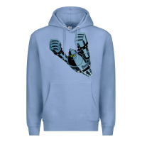 Colony Blue gigantor tetsujin Premium Hoodie - linhVisuals