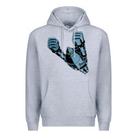 Heather Grey gigantor tetsujin Premium Hoodie - linhVisuals