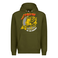 Army Green AC 130 Gunship New Spectre Premium Hoodie - linhVisuals