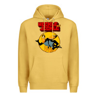 Antique Gold heckle and jeckle Premium Hoodie - linhVisuals