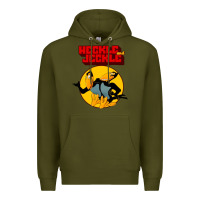 Army Green heckle and jeckle Premium Hoodie - linhVisuals