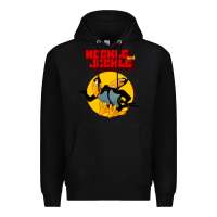 Black heckle and jeckle Premium Hoodie - linhVisuals