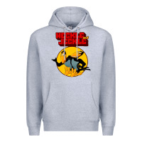 Heather Grey heckle and jeckle Premium Hoodie - linhVisuals